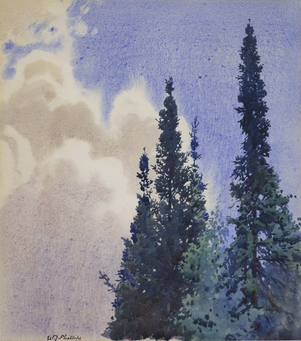 Walter Joseph Phillips, Pines and Sky