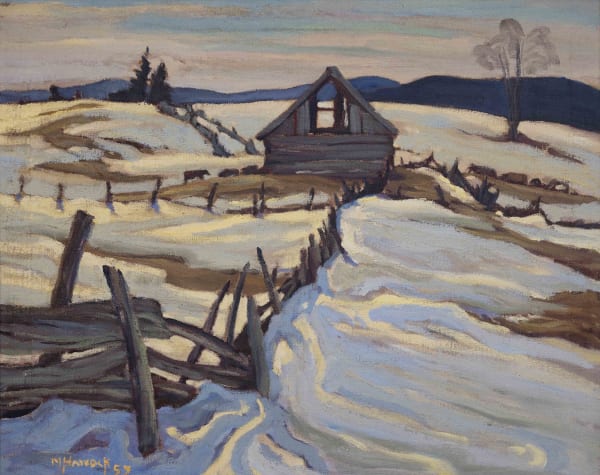 Maurice Haycock, Old Barn, Near Gracefield, Quebec, 1957