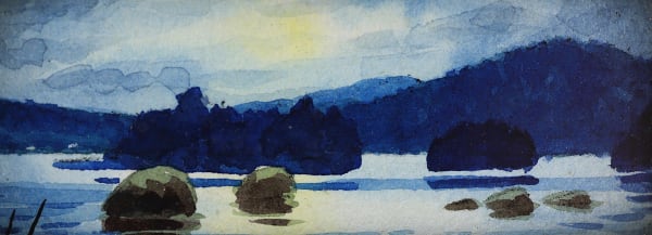 Willard Morse Mitchell, Moonlight On Beautiful Lake L'Achigan