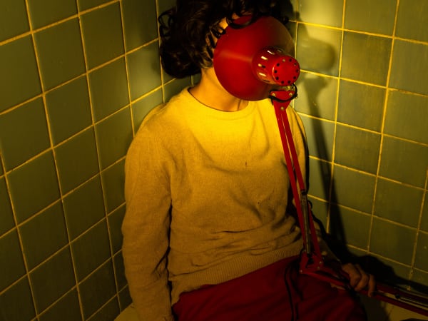 Tania Franco Klein, Lamp, Face (Self-Portrait), 2021