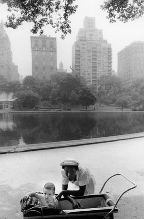 Bruce Davidson, Untitled [nanny, child, stroller], Central Park, A Time of Change, 1961