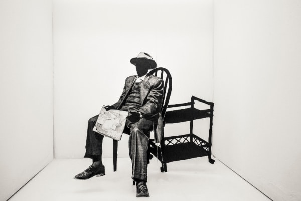 Lebohang Kganye, O robetse a ntse a bala Bona, from the series Reconstruction of a Family, 2016