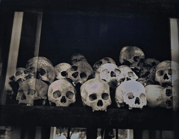 Binh Danh, Skulls at Choeung Ek Genocidal Center, 2017