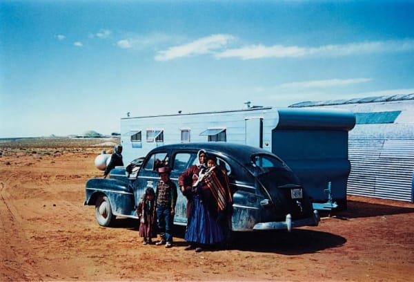 Guy Stricherz, Americans in Kodachrome 1945-1965Navajo Family, Red Mesa, Arizona, 1955Photographer: Alan Pedigo