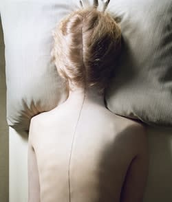Jo Ann Callis, Untitled, [Woman with Black Line], from Early Color Portfolio, c.1976
