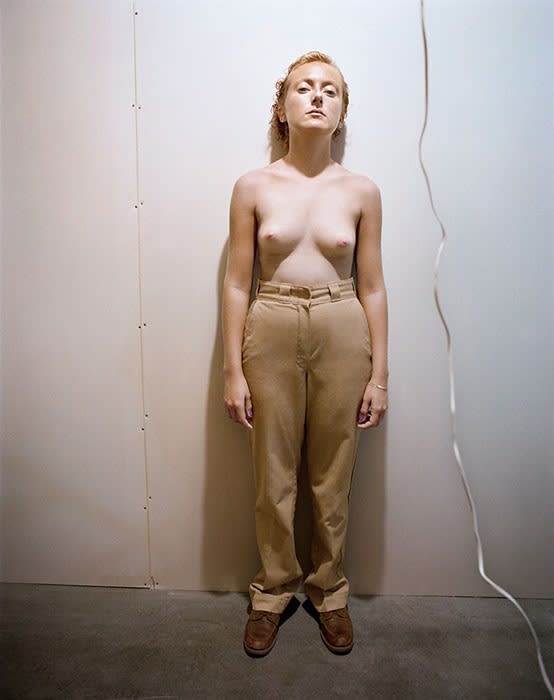 Jo Ann Callis, Untitled [Woman khaki trousers], From Early Color Portfolio, Circa 1976