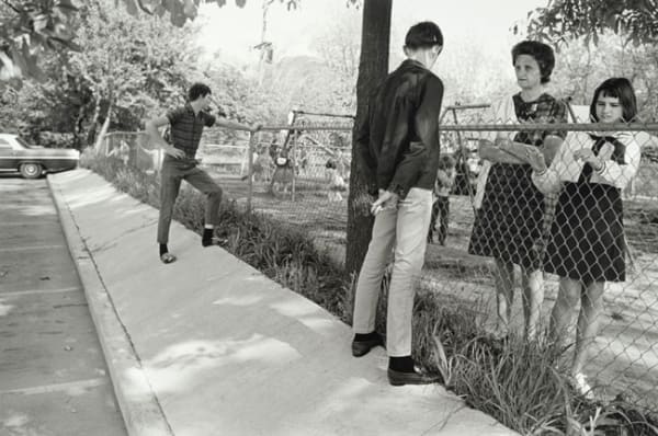 William Eggleston, Untitled, (people by a fence), 1960-1972