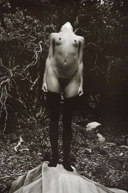 Jo Ann Callis, Untitled, [standing nude] from the Early Black and White Portfolio, Circa Early 1970's