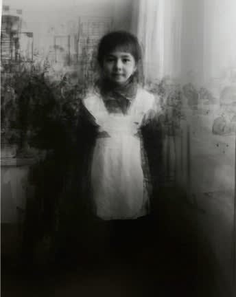 Ken Kitano, 18 second graders from the Samarkand Region 42 - Umeem Talim Primary School, November 22, 2010, classroom, Xanda, Mitan, Samarkand, Uzbekistan, from the series Our Face, 2010