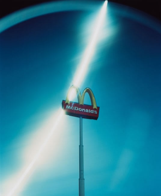 Ken Kitano, A signboard of Mc Donald's from the 'Day Light' works, 2013