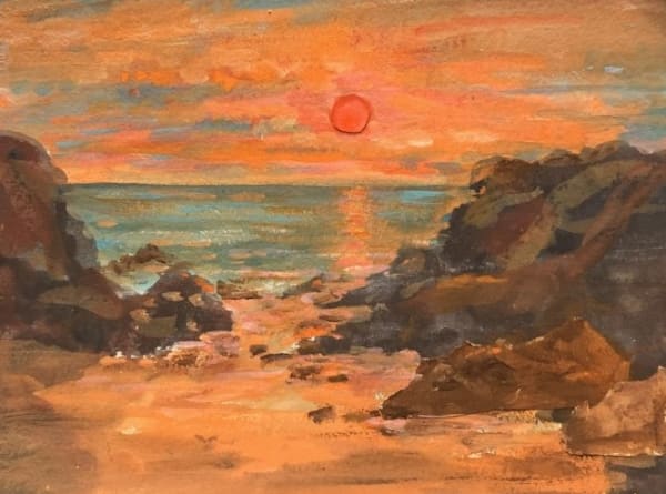 Henry Kondracki RSA Sea and Sun Mixed media on paper 29 x 38 cm
