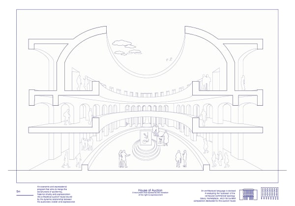Fatema Hassan House of Expression section, 2022 Digital Drawing 42 x 29.5 cm