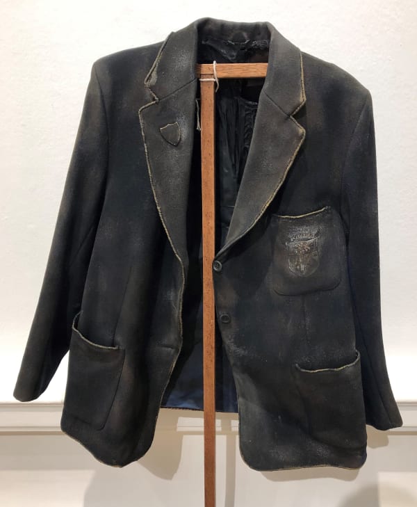 Moira Downie Blazer Textile, pva, spray paint, acrylic paint, shellac and varnish 66 x 70 x 40 cm