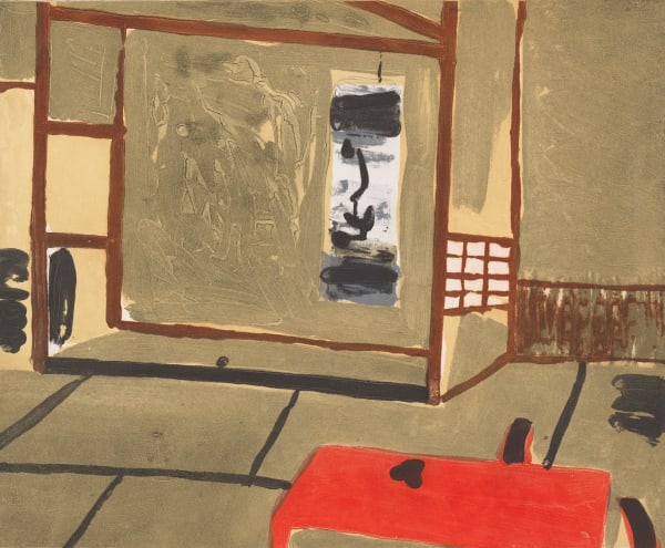 Elizabeth Blackadder RSA Japanese Interior, Kyoto, 1999 Carborundum print 44 x 54.5 cm Edition of 40