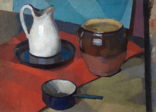William Gillies RSA Still Life With White Jug, c. 1920 oil on canvas 44.7 x 61.3cm (support)