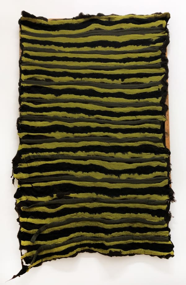 Louis Baillie BUSH, 2024 Handmade wool felt, wood, iron nails 282 x 172 cm