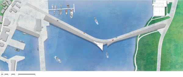 Meghan Rasmussen Bridge - Long Site , 2020 Graphic image 178.4 x 75.6 cm