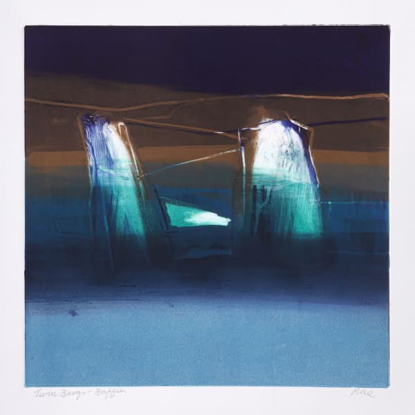 Barbara Rae RSA, Twin Ice Bergs - Northwest Passage