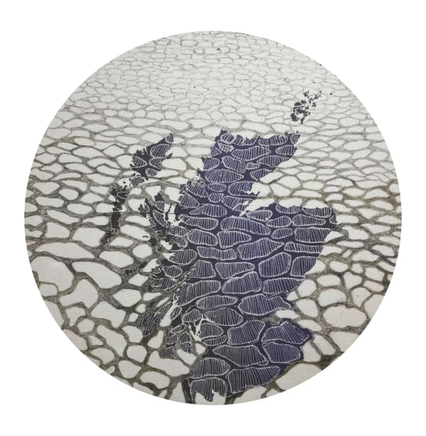 Sam Ainsley RSA Parched planet Acrylic on canvas 61 cm wide