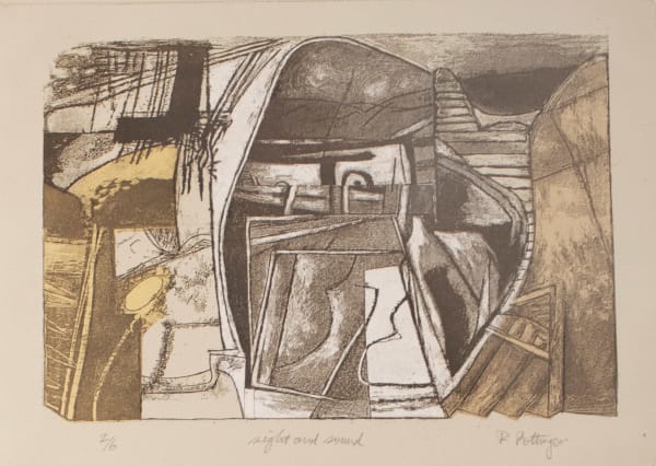 Frank Pottinger RSA Sight and Sound Photo etching with chine collé 48.5 x 43 cm Edition of 6