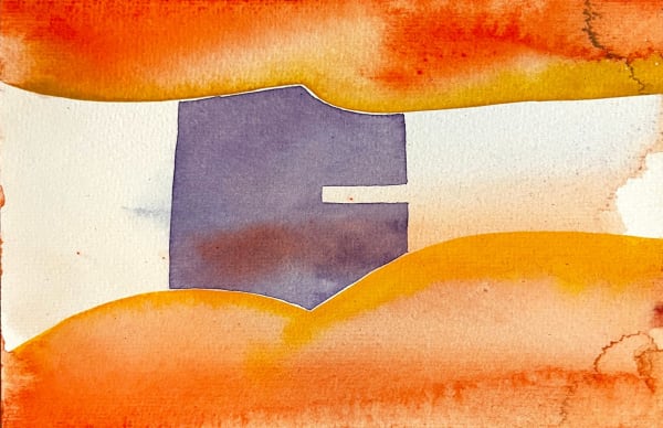 Gareth Fisher PRSA The Alessandria Series 53, 2000-01 Watercolour on paper 10 x 15 cm