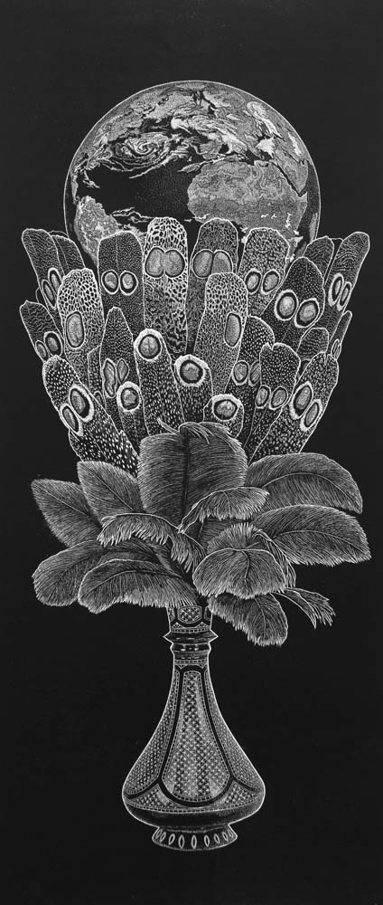 Ade Adesina RSA Another Life Linocut 102 x 41.5 cm Edition of 30