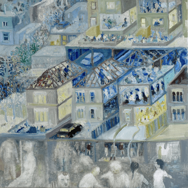 Robbie Bushe RSA Allegory of Ineffectual Governance: The Estate, 2025 Oil on canvas 61 x 61 cm