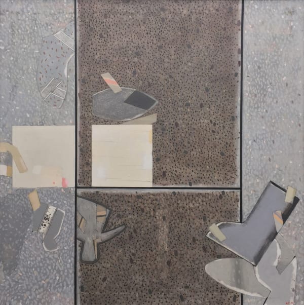 Alexander Fraser RSA Spotted Space, 1973 Oil on canvas 94 x 94 cm