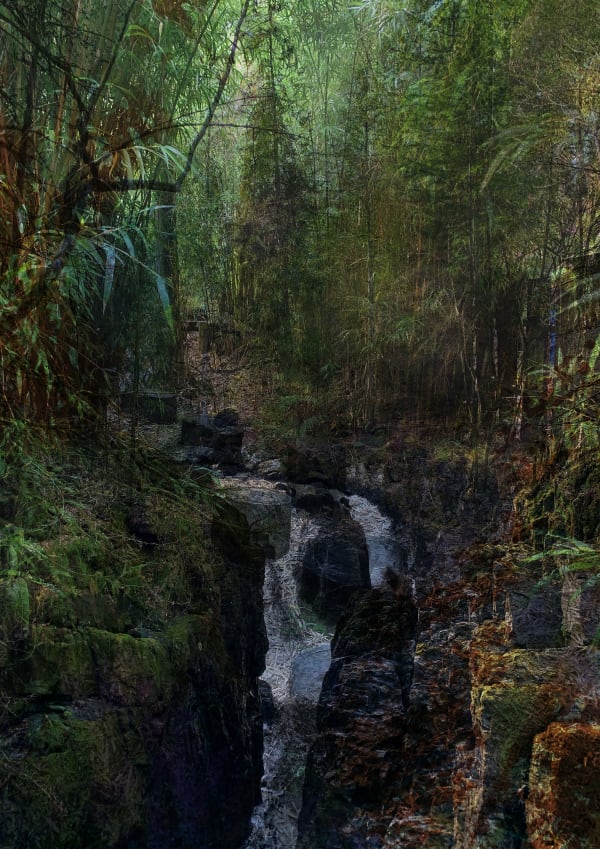 Samantha Burns Cascading Passage, 2023 Digital print on MESA Art Board 59.5 x 84