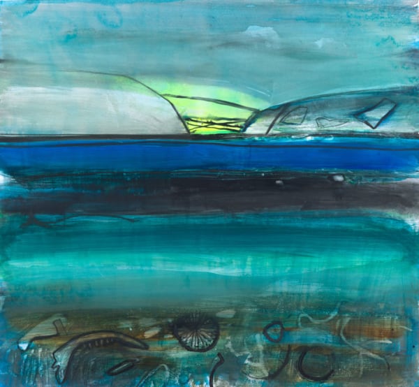 Barbara Rae RSA, Devon Island Beach, 2017
