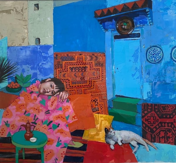 George Donald RSA, Blue Interior: Tangier, 2024