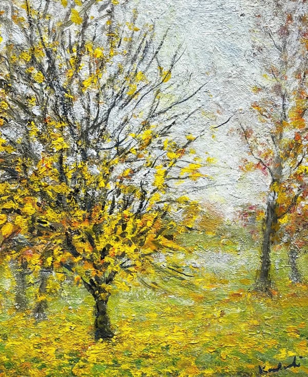 Henry Kondracki RSA Autumn Oil on board 25 x 20 cm
