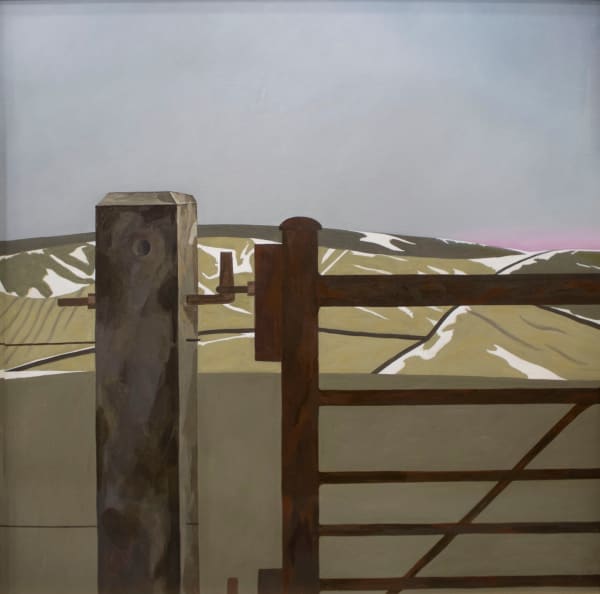 James H. Fairgrieve RSA Last Snow Acrylic on canvas 95 x 93 cm