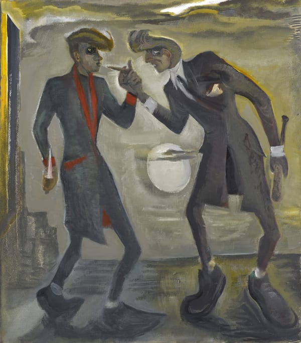 John Byrne RSA Midnight Rendezvous, 2018 Oil on board 61 x71 cm