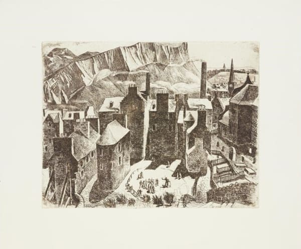 William Wilson RSA, printed by Leena Nammari RSA (Elect) Canongate, 2019 [undated] Etching and drypoint Image: 20.0 x 26.2cm