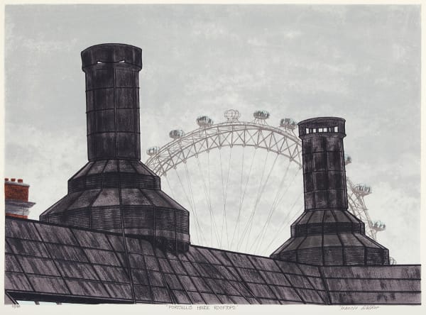 Frances Walker RSA, Portcullis House Rooftops, 2012