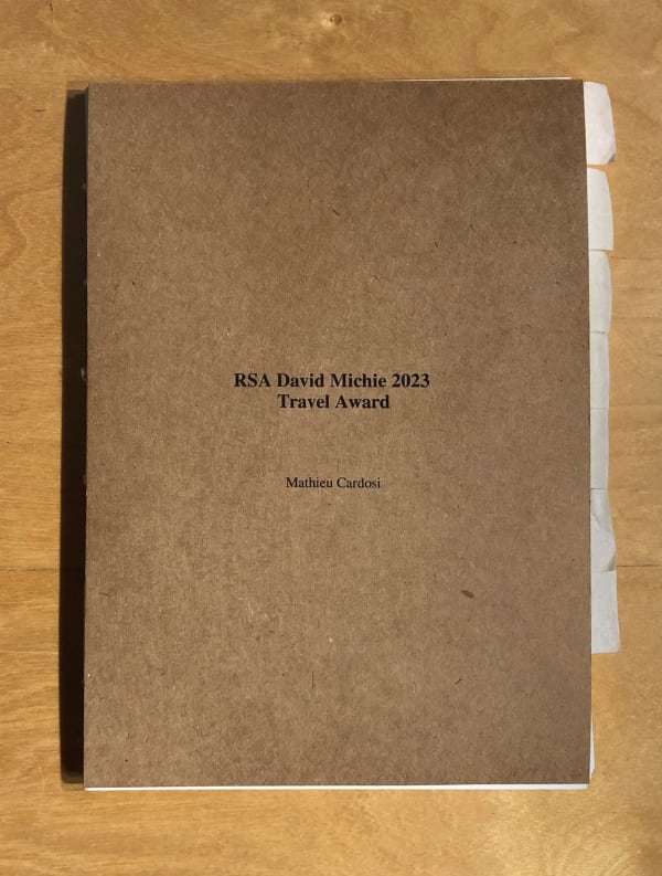 Mathieu Cardosi Artist's book 44 x 31 cm