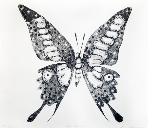 Stuart MacKenzie RSA Species Morphology: Butterfly 6, 2021 Oil on paper 30 x 35 cm