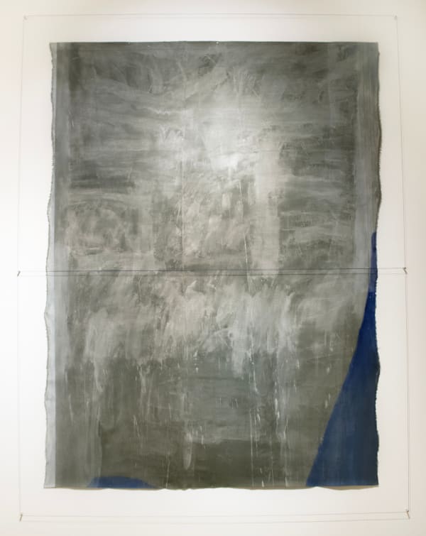 Paul Keir Untitled (frame piece) Acrylic and oil on canvas, cable, fixings 333 x 242 cm approx.