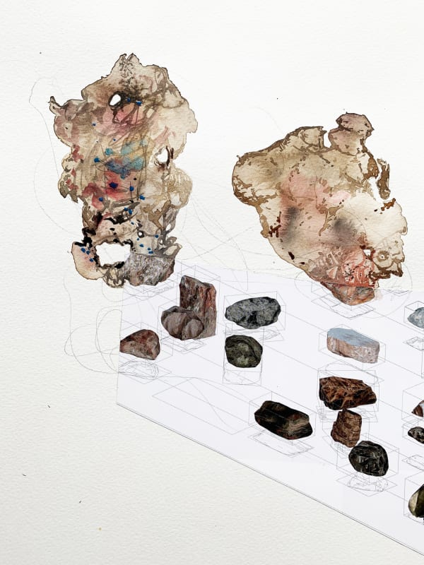 Gareth Fisher PRSA Untitled II, from the series Regions of the Ideal, 2020 Collage on watercolour paper 32 x 24 cm