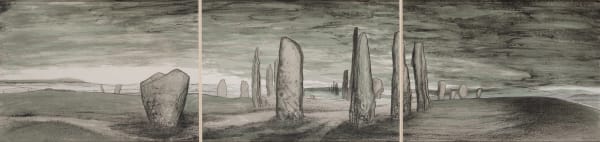 Frances Walker RSA Calanais, 1995 Lithograph and screenprint, triptych 54 x 228 cm Edition of 22