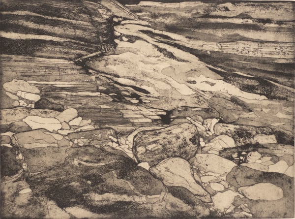 Frances Walker RSA Rock Pool, 1983 Etching and aquatint 40 x 53 cm Edition of 30