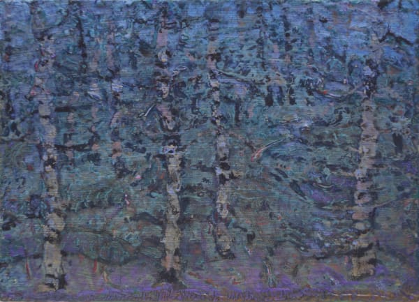 Catherine Ross Nightfall Oil on wood 15 x 20 cm