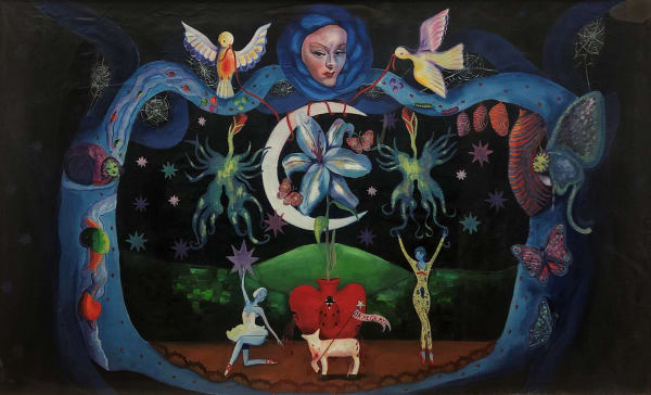 Olivia-Anna Boden The Heavenly Body I: I Went To Eden (And This Is What I Saw), 2024 Oil on canvas 150 x 90 cm