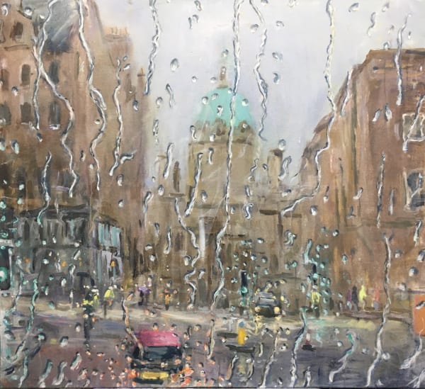 Henry Kondracki RSA Deacon Brodie's Bar Oil on canvas 117 x 117 cm