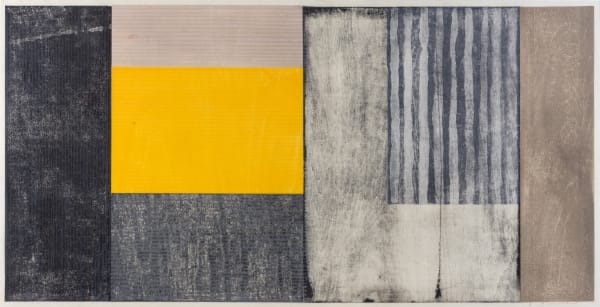 Paul Furneaux RSA Yellow into Black: Inside Outside Mokuhanga on paper 60 x 120 cm Variable edition of 10