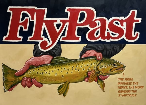 Ben McGinlay physio trout, 2025 Oil on canvas 100 x 140 cm