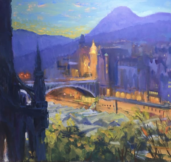 Henry Kondracki RSA Waverley, 2019 Oil on canvas 152.5 x 178 cm