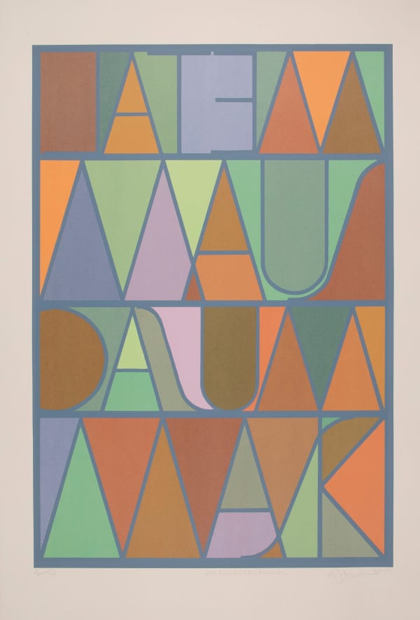 Arthur Watson PPRSA MUTED METAL MUSAC Screenprint Image: 96 x 66 cm Edition of 10
