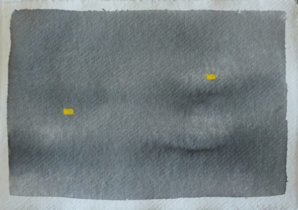 Mary Bourne RSA Gloaming Ink and gouache on paper 22 x 27.5 cm